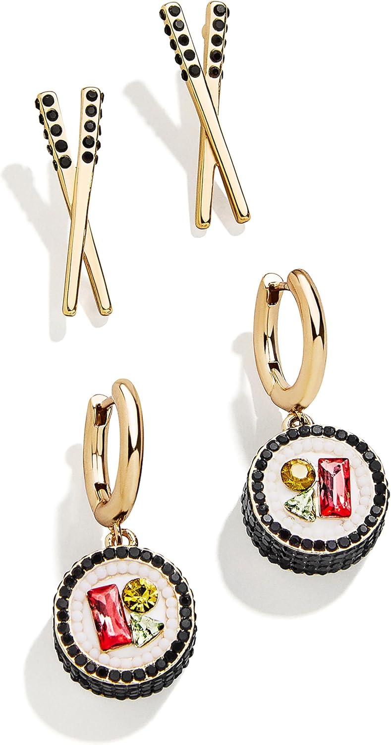 BaubleBar Food & Drink-Themed Statement Earrings, Novelty Earrings for Women, Costume Jewelry