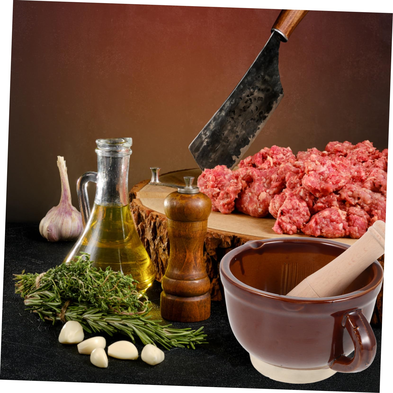 Stampfer Und Zerkleinerer Robustes Werkzeug Für Gewürze Und Knoblauch Mit Ergonomischem Stößel Für Küche Und Haushalt Einfach Zu Reinigen Und Wiederverwendbar