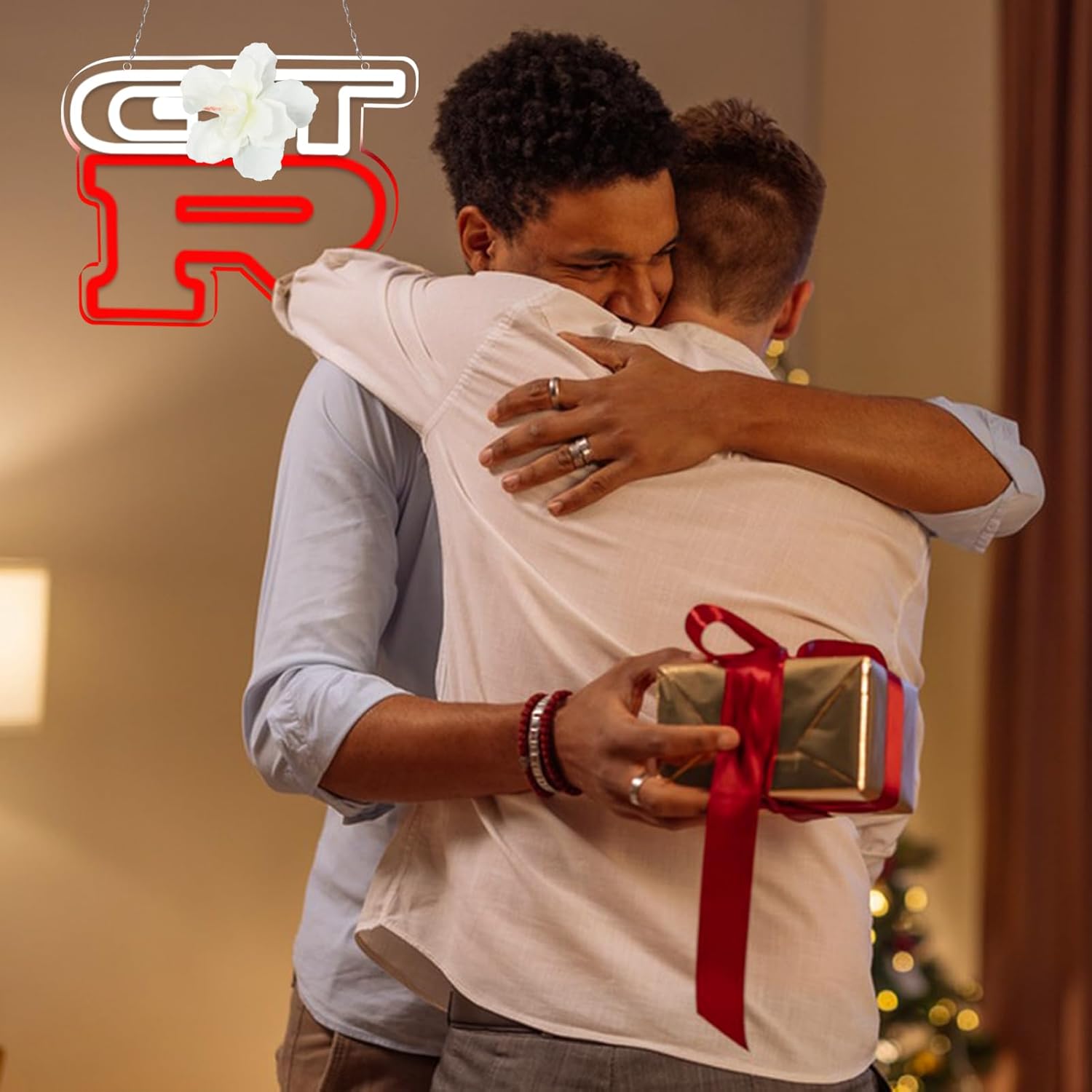 JFLLamp G.T.R Car Neon Signs for Wall Decor Neon Lights for Business Led Signs Suitable for Man Cave Restaurant Office Bar Pub Led Art 5V Power Adapter - Image 5