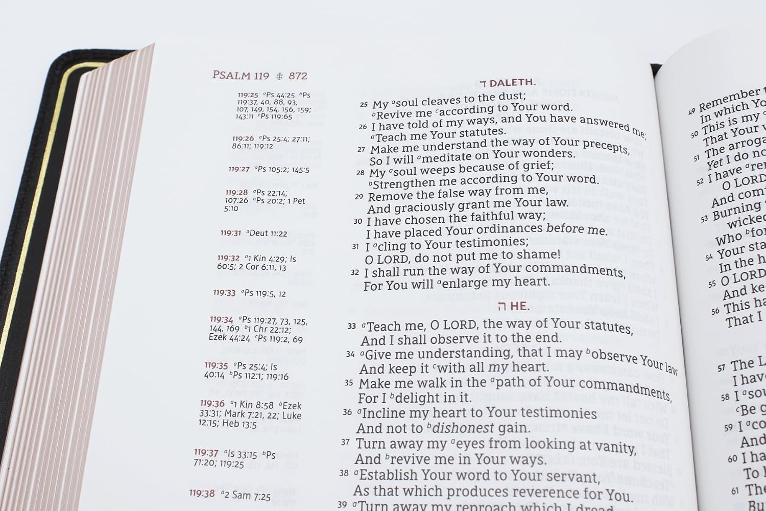 NASB, Single-Column Reference Bible, Wide Margin, Leathersoft, Brown, 1995 Text, Comfort Print
