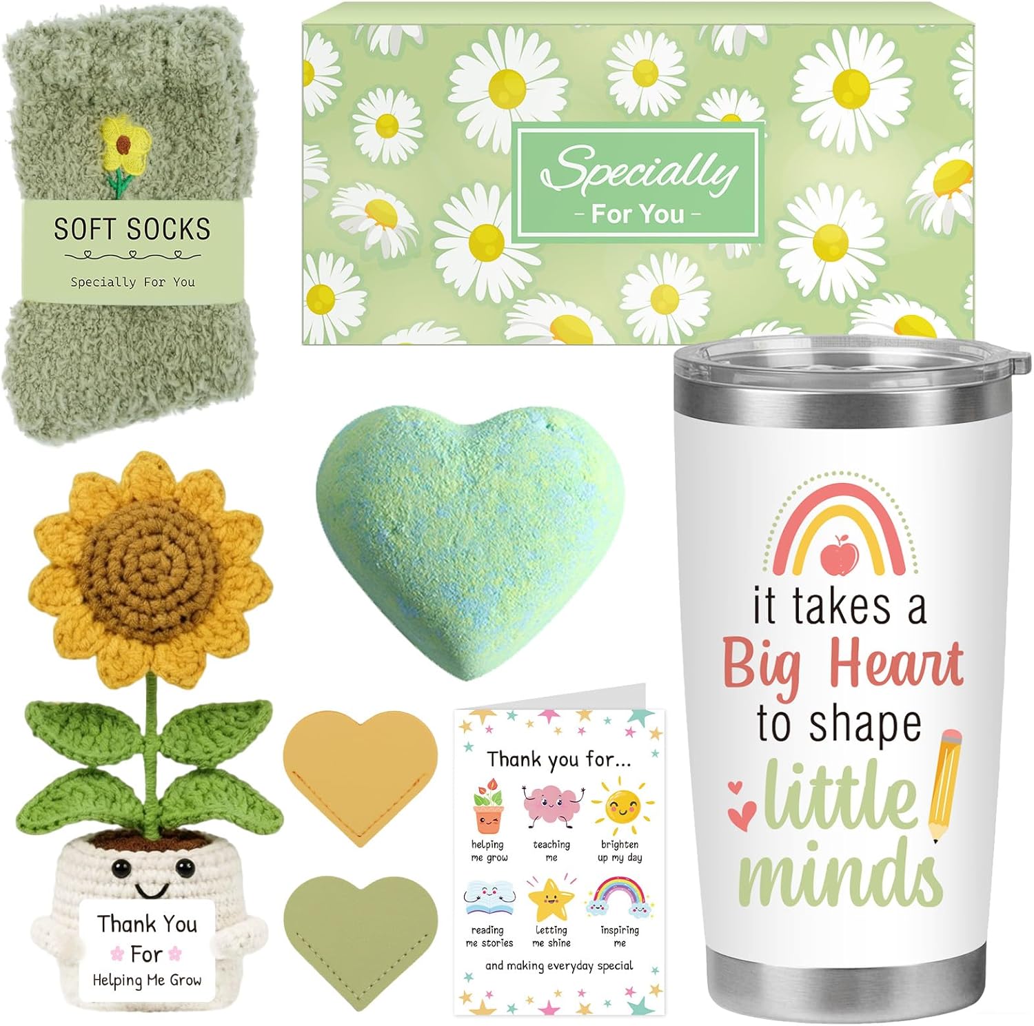 Teacher Appreciation Gifts for Women, Birthday End of Year Thank You Gifts Set for Women Teacher, Ideas Female Teachers Present Basket for Back to School Appreciation Week Retirement Christmas