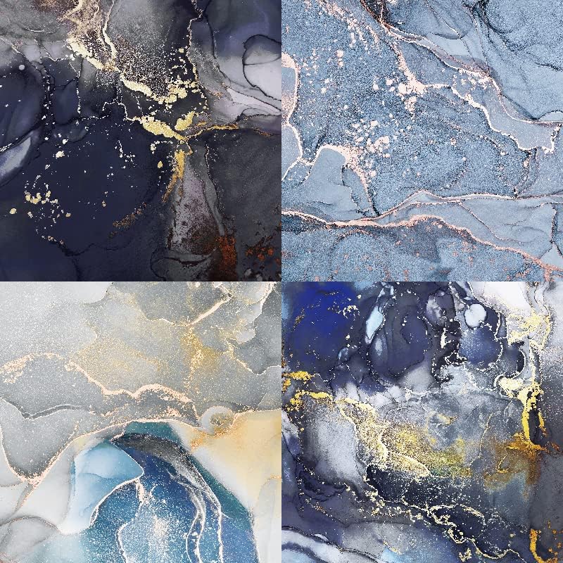 Miniatura 4 de Bloc de papel de mármol de 6 pulgadas, 24 hojas de papel para álbumes de recortes de una cara, papel para manualidades, papel de cartulina para