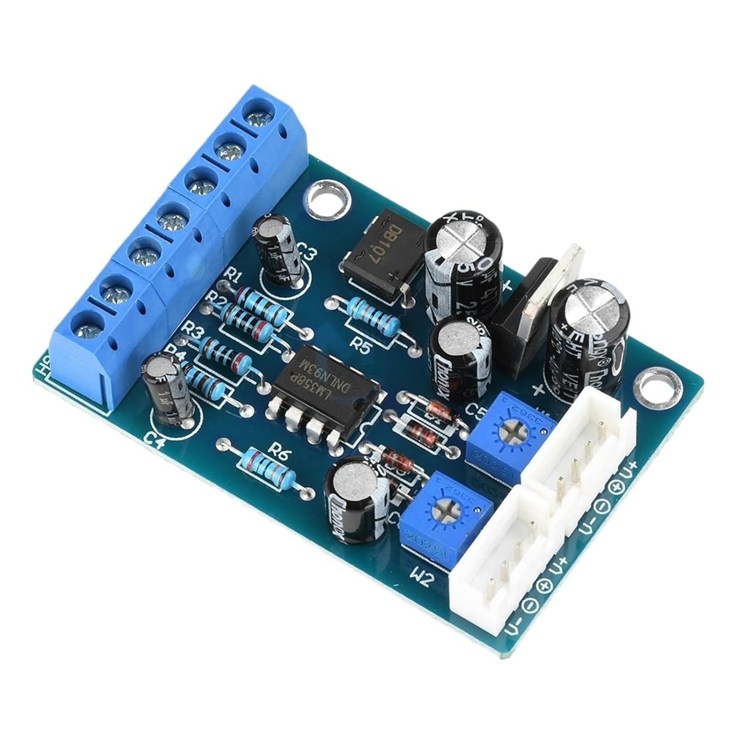 12-15V VU Meter Driver Board Amplifier Front-End Gallbladder Machine Db Meter Level Meter Driver Module Suitable for TA7318P