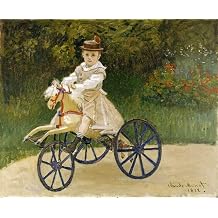 Posterazzi PDX53118LARGE Jean Hobby Horse Claude Monet Poster Print, 36 x 24, Multicolor