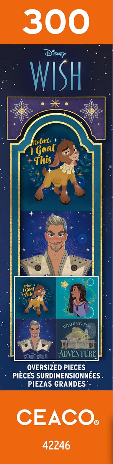 Ceaco - Disney - Wish - Collage - 300 Oversized Piece Jigsaw Puzzle