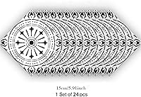 Vista 5 de Alwayspon 24 calcomanías mate para azulejos de pared, despegar y pegar, calcomanías de vinilo autoadhesivas para azulejos de cocina y baño, 6 x 6