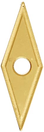 41894 Solid Carbide Turning Insert, CM02 Grade, Multilayer Coated, VNMG Style, VNMG 431, 3/16" Thick, 1/64" Radius Pack of 10