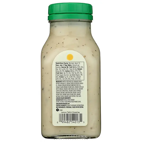 365 by Whole Foods Market Organic Lemon Tahini Dressing, 12 FZ 2