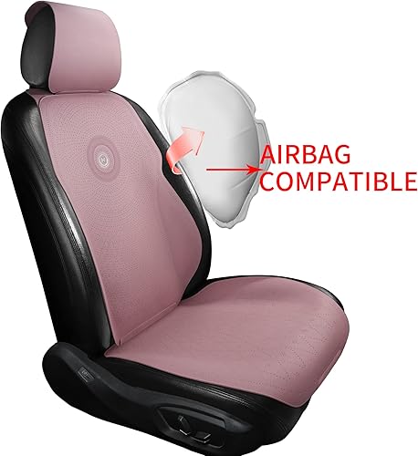 Miniatura 4 de Tapha Funda universal de asiento de automóvil de gamuza de lujo con reposacabezas, ultrafina y transpirable, con reflejos para el interior del