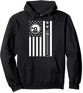 Cool Music Producer For Men Women American Flag Patriotic DJ Pullover Hoodie