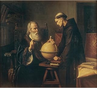 ArtDirect Galileo Demonstrating the New Astronomical Theories at the University of Padua (1873) Unframed Art Print Giclee Poster by Félix Parra - Ready for Framing with Customization Sizes 9x8, 12x11, 18x16, 27x24, 40x36 and 53x48 inches