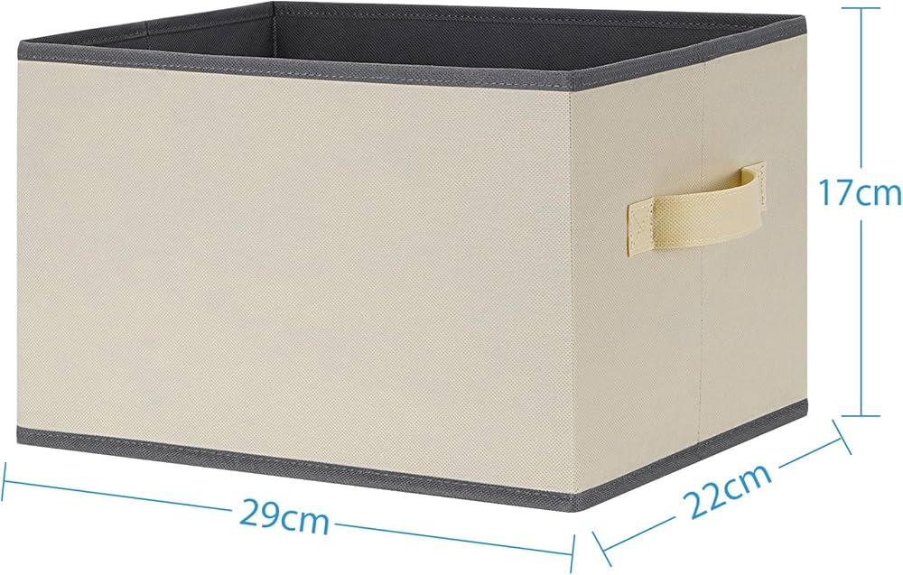 Amazon｜収納ボックス 4個セット 幅29×奥行22×高さ17cm 折り畳み 収納 