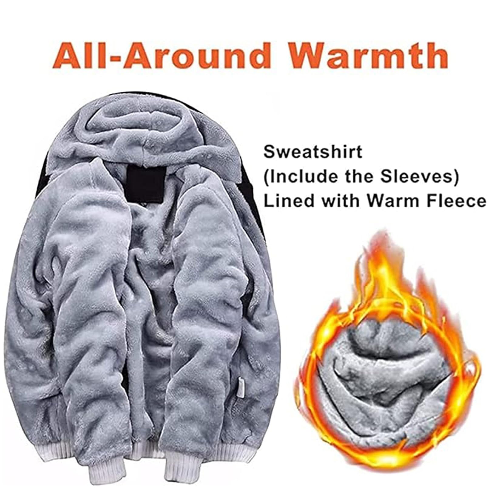 Sudaderas con Capucha for Hombre ABA-RTH con Cremallera y Manga Larga, Sudaderas con Capucha for Hombre