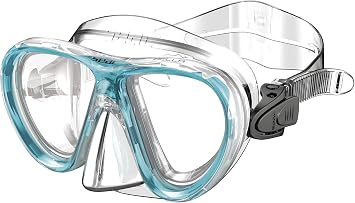 SEAC Bella Kids & Small-Face Snorkeling Mask Dual Lens, Soft Silicone, Tempered Glass, Shock-Resistant Frame, Italian Design