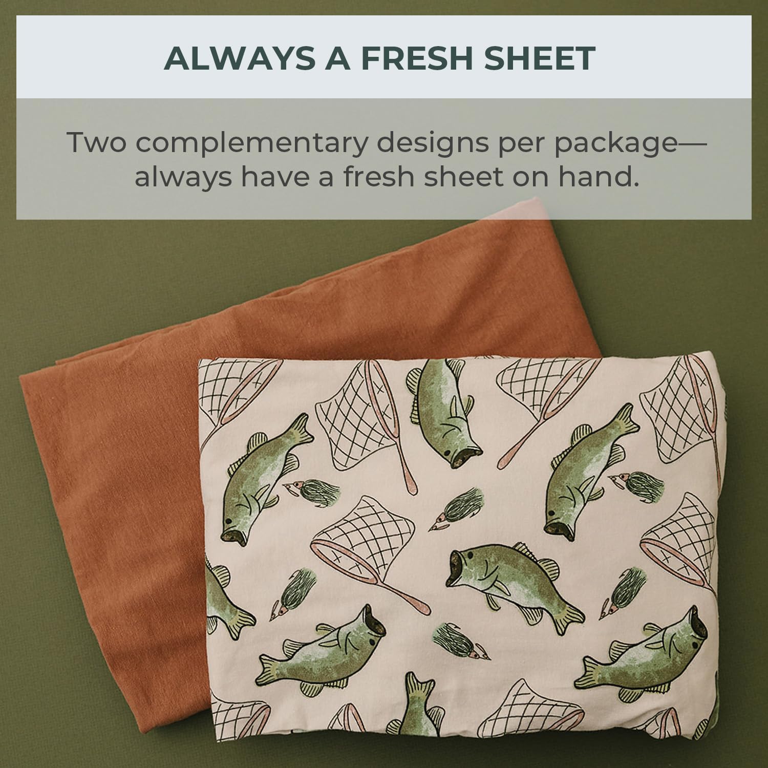 Pobibaby – 2 Pack Crib Sheets for Boys, Premium Fitted Baby Boy Crib Sheets for Standard Crib Mattress – Ultra-Soft Jersey Knit, Safe and Snug, Stylish Design (Gone Fishing) - Image 6