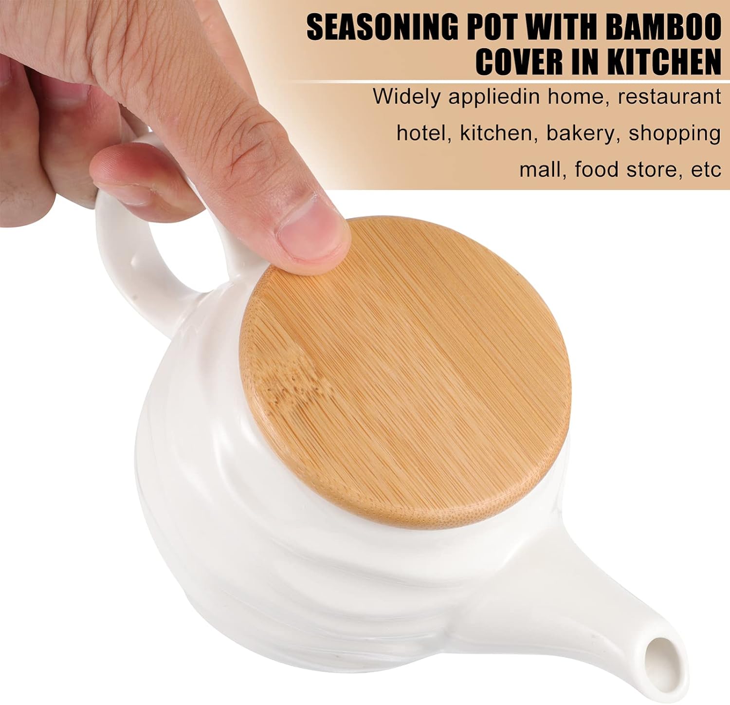 Angoily Mini Ceramic Creamer Cup Oil Dispenser Bottle Ceramic Vinegar Cruet Oil Strainer Lid Sauce Pot with Pouring Spout for Olive Oil Vinegar White Gravy Pitcher