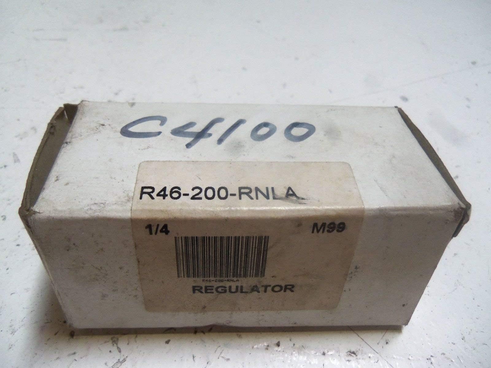 NORGREN R46-200-RNLA Inlet 250PSI MAX, 1/4IN NPTF, Regulator, Outlet 125 PSI MAX