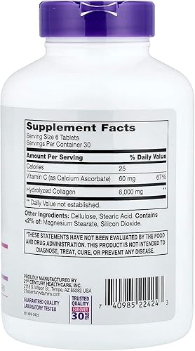 Miniatura 2 de 21st Century Super Collagen Plus - Tabletas de vitamina C, 180 unidades