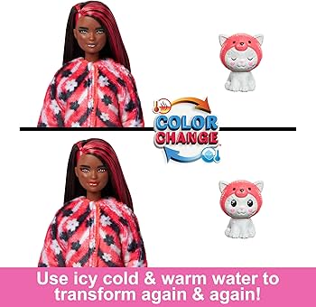 Amazon.com: Barbie Cutie Reveal Doll & Accessories with Animal