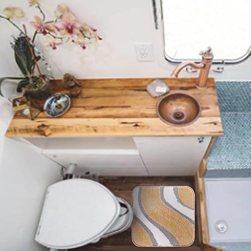 Miniatura 2 de KAMA BRIDAL Alfombra de baño de microfibra antideslizante, alfombra de baño rápida absorbente de agua, tapete de ducha ultra suave, parte trasera