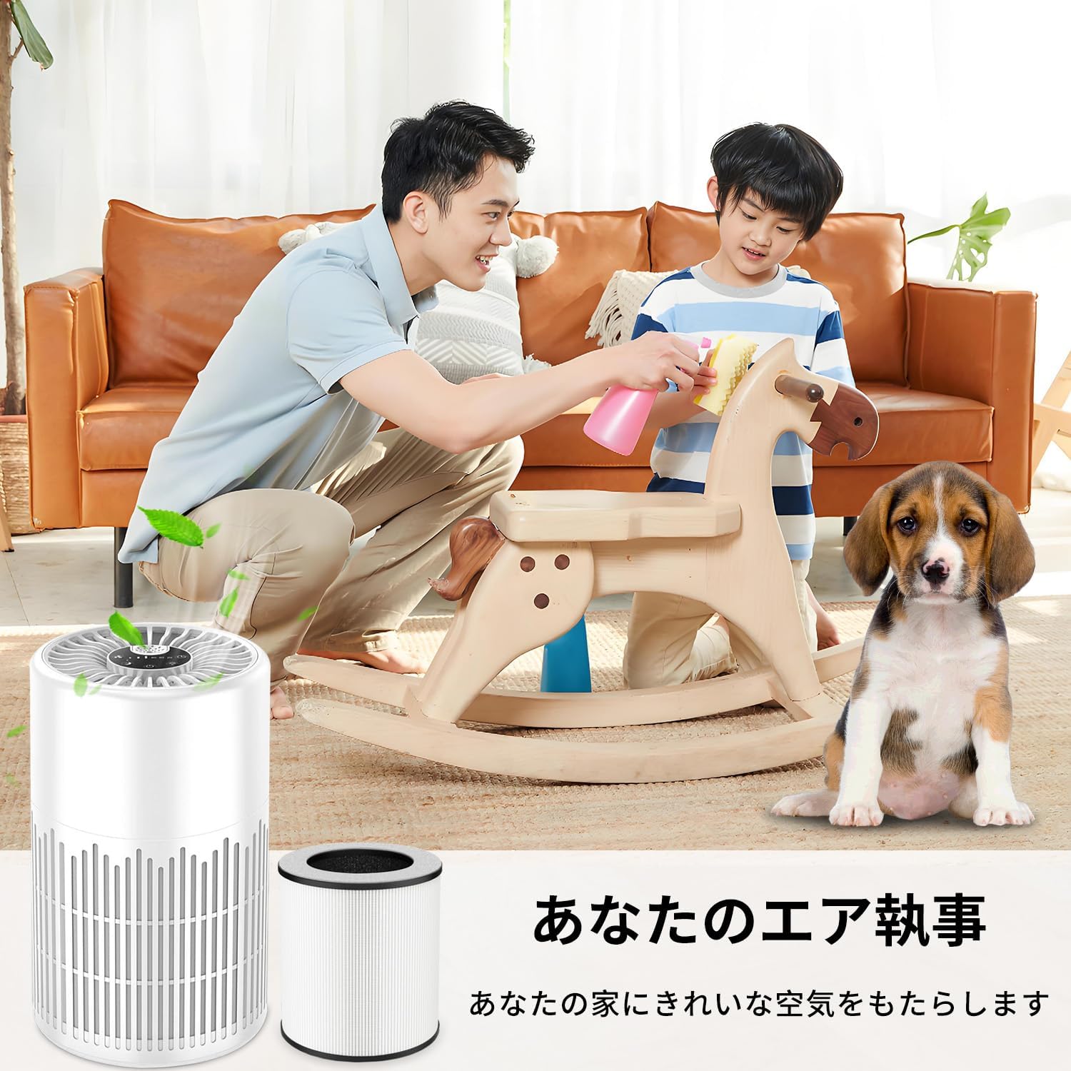 True HEPA Filter Compatible With AnEgoe ZXBEER ZXA101 Air Purifier, H13 True HEPA Air Cleaner 360° 3-stage Filtration, 3-in-1 High-efficiency (2-Pack)
