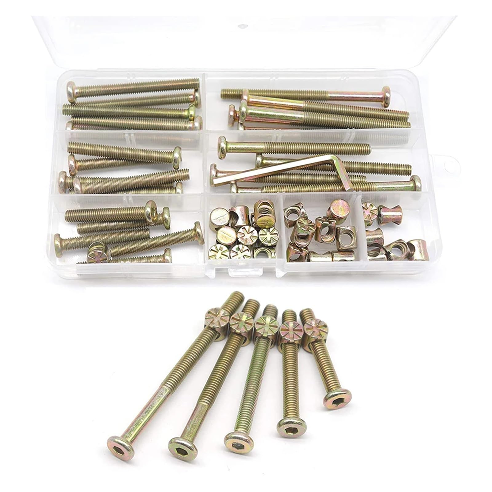 Amazon | ベビーベッド用ネジ交換キット 25セット M6x40mm/50mm/60mm