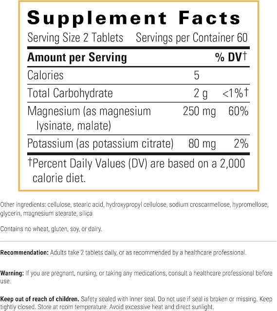 Integrative Therapeutics Krebs Magnesium Potassium Complex - Mineral Supplement to Support Heart Function* - Cellular Energy Support* - Gluten-Free & Dairy-Free - 120 Tablets (60 Servings)
