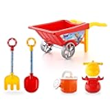 Super Wings Beach Toys Sand Toys Playset - Beach Toys for Kids Age 3-5 - Sandbox Toy 6 Pieces Including Shovel, Rake, Watering Can, Sand Bucket and 2 Molds