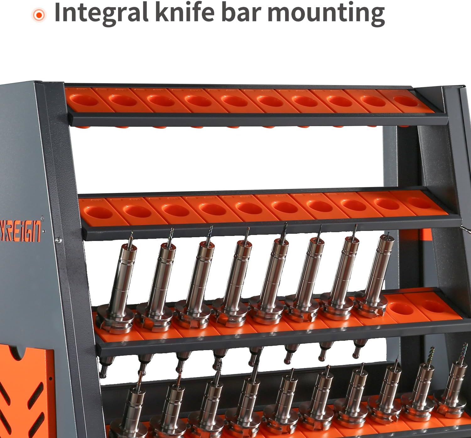 CNC Tool Holders CNC Tool Carriers CAT40 Tool Holders All Models CNC Tool Holders Large Capacity Storage It is best for machine shops, maintenance departments and garages (Gray Wash)