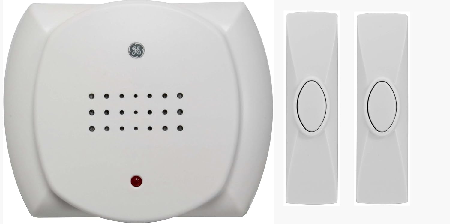 GE Wireless Door Chime with Two Push Buttons 19209