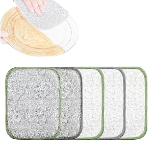 Multipurpose Wire Dishwashing Rags for Wet and Dry 2025 Upgraded Double-Sided Cleaning Cloth Reusable Wire Miracle Cleaning Cloths