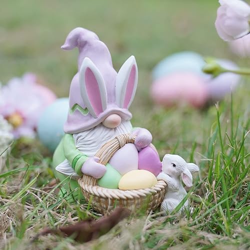 Miniatura 4 de Decoraciones de Pascua, gnomos, adornos de mesa de primavera, decoración de primavera, resina, sin rostro, gnomos de Pascua, regalos para fiestas