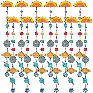Fun Express Solar System Craft Kit - VBS Vacation Bible School Supplies/Decor- Educational and Learning Activities for Kids - 12 Pieces