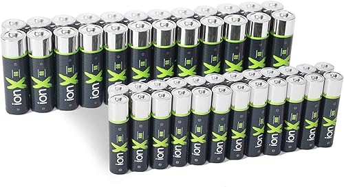 Miniatura 4 de Paquete de baterías alcalinas AA y AAA, 24 AA y 24 AAA, 1.5 V, larga vida útil, rendimiento resistente a las fugas y estuche de almacenamiento de