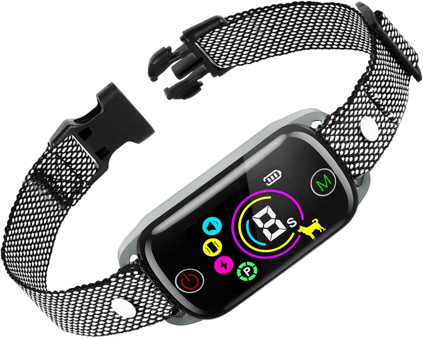 2023Release Dog Bark Collar, Coolait Bark Collar for Large Small Medium Dogs,Rechargeable Anti Bark Collars Smart Shock Barking Collar with 8 Adjustable Sensitivity & 4 Stopping Barking Training Modes