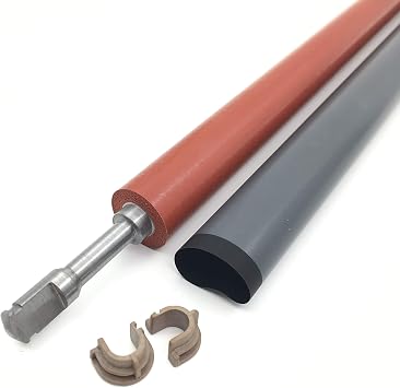 Fuser Lower Pressure Roller + Fuser Film Sleeve Bushing Compatible with HP P1102 P1106 P1108 P1566 P1606 M1132 M1136 M1213 M1216 M1536 M125 M126 M127 M128 M201 M202 M225 M226 M1212 M1214 M1217