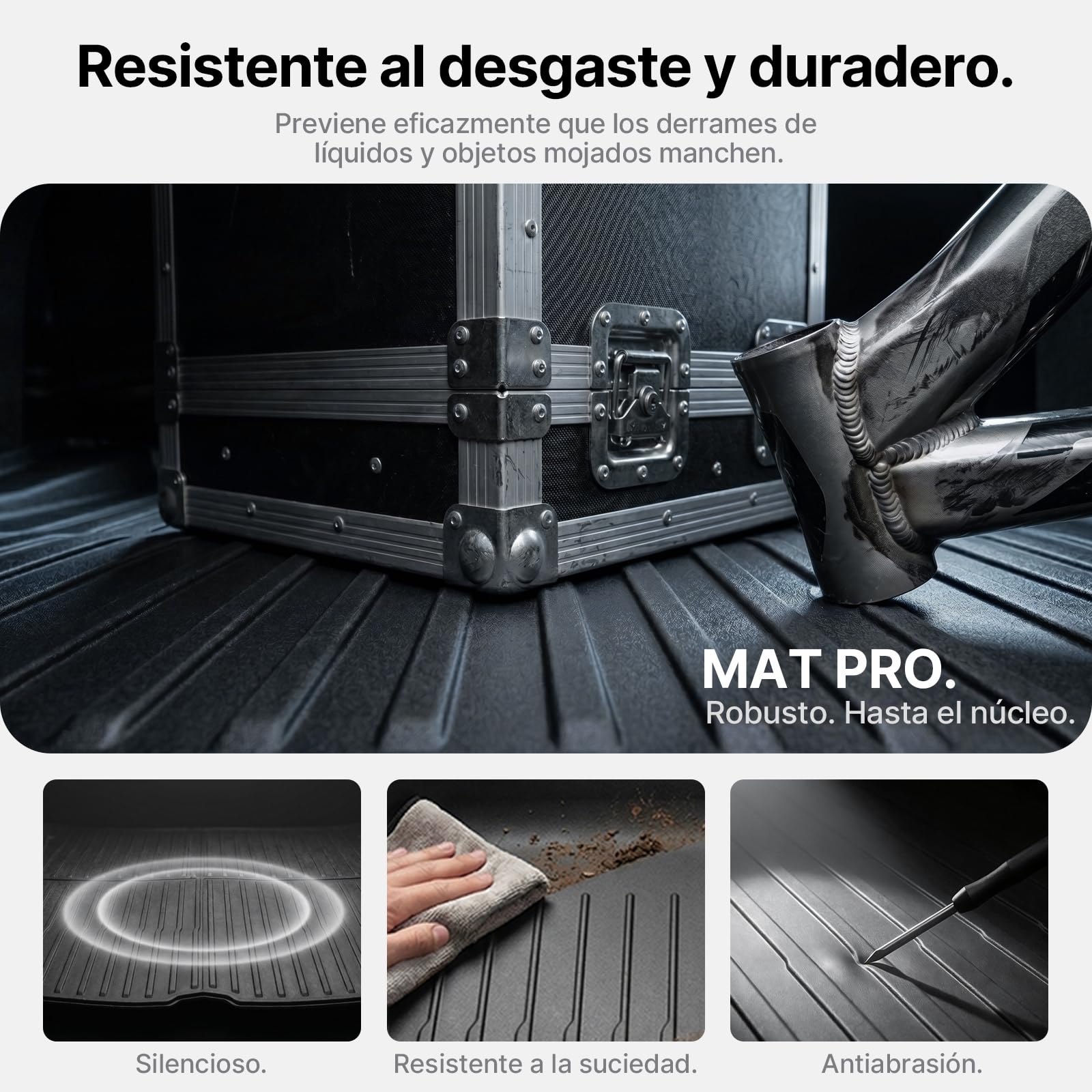Alfombrilla de Maletero para Tesla Model Y 2020-2026 Juniper TPE Antideslizante Impermeable Protector Interior 5 Plazas Standard Premium Performance