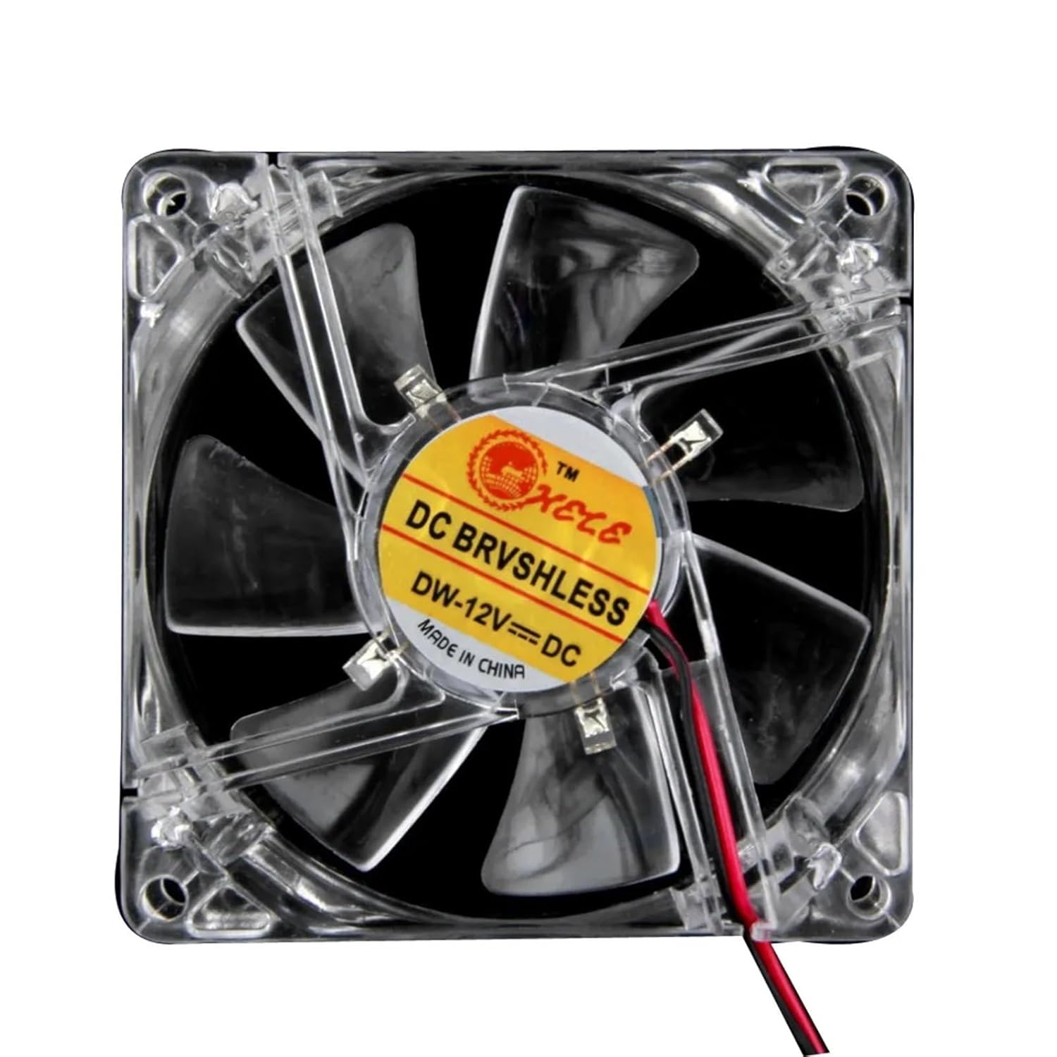80mm LED Computer PC Fan Silent Cooling Fan 12V LED Luminous Chass Computer Case Cooling Fan Mod Easy Installed