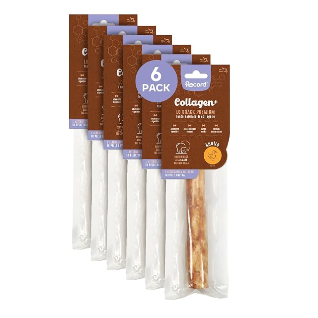 Record - Snack Premium para Perros Collagen+ Sabor Pato con Alto Valor proteico.Mascativos para Perros Ricos…