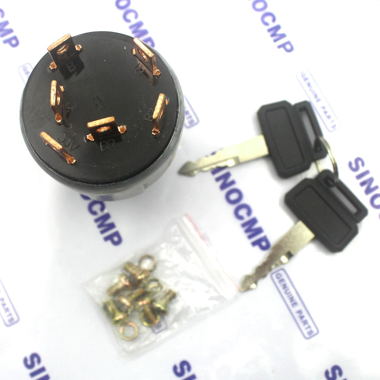 549-00110A 2549-1152 lgnition Switch with 2 Keys for Daewoo Doosan DH220-2 DH220-3 DH220-5 DH55-5 DH130-5 DH60-7 DH80-7 DH150-7