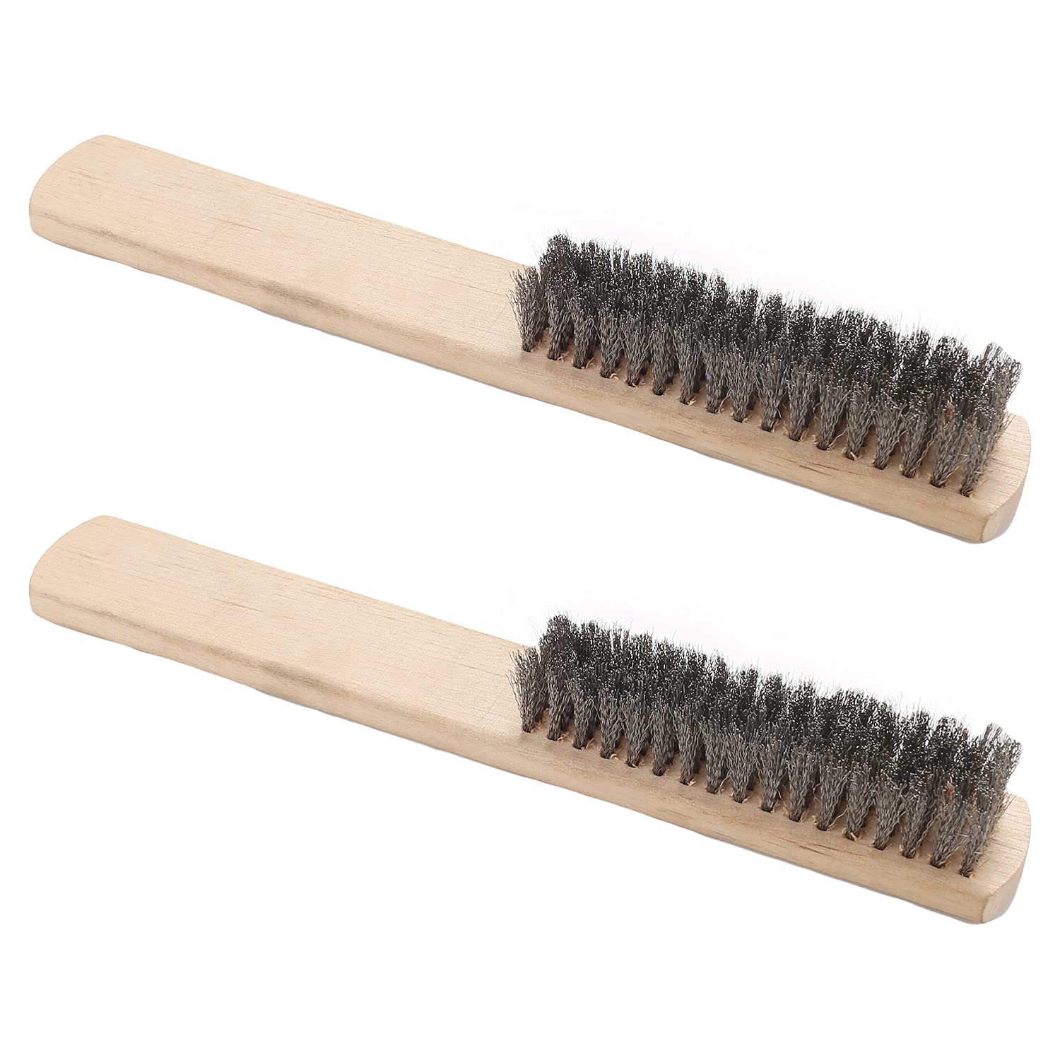 Auniwaig Wire Brushes, Stainless Steel Brush, Wood Wire Brush with Wood Handle for Cleaning Welding Slag, Rust, Dirt, Paint Scrubbing