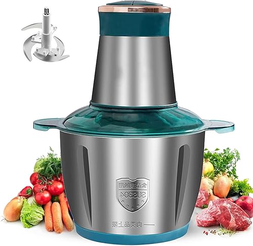 Food Processor,Electric Food Chopper,Fast Shredding for Meat, Vegetables, Fruits and Nuts,Electric Food Chopper with 4 Large Sharp Blades for Meat, disponible en Yaxa Colombia