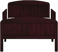 Vista 10 de Harrisburg - Cama para niños pequeños, cama de transición de diseño moderno de madera maciza con rieles laterales para dormitorio infantil con 2