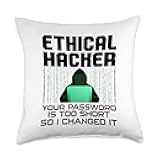 Funny Hacker Art For Men Women Hacking Lover Computer Nerd Throw Pillow