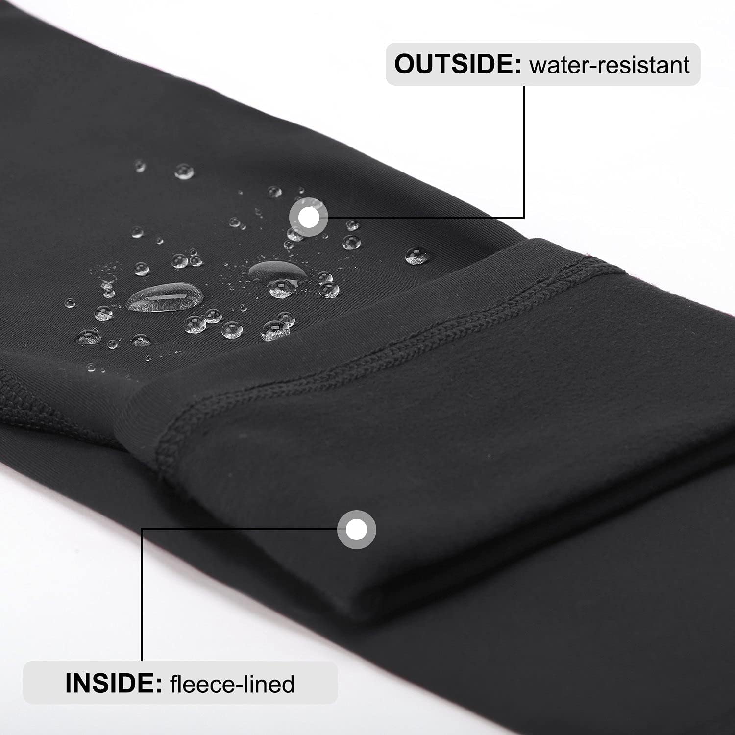 BALEAF Women's Fleece Lined Leggings Water Resistant High Waisted Warm Winter Pants Hiking Running Tights with Pockets : Clothing, Shoes & Jewelry