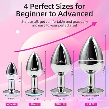 Amazon.com: JANNSK Jewel Butt Plug Kit,S&M Adult Gay Anal Plug for Women  Men and Beginners Prostate Massage : Health & Household