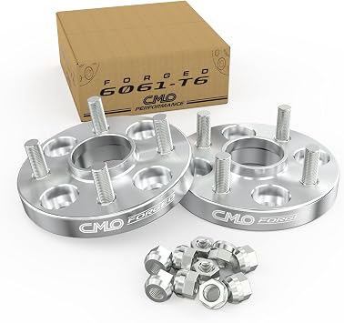 Customadeonly Forged 4x114.3 to 4x100 Wheel Adapters 20mm Hubcentric Converts 64.1mm Hub to 54.1mm Bore M12x1.5 Studs 4x4.5 to 4x100 Conversion Compatible with Honda Accord Prelude 2pcs