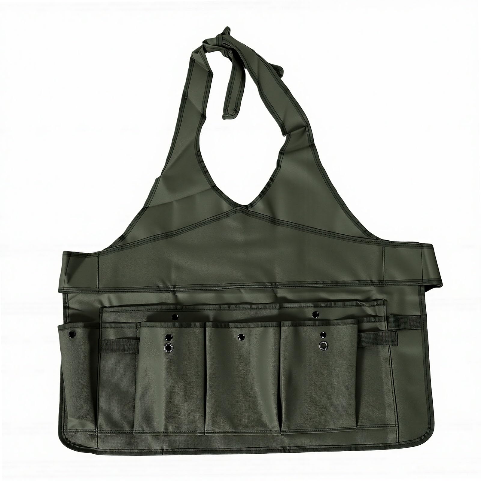 Organizador de Bolsa de Herramientas de Jardín, Tela Oxford 600D, 11 Bolsillos, Base Reforzada Plegable, Organizador de Almacenamiento de Herramientas de Jardín con Delantal y Tapete para el