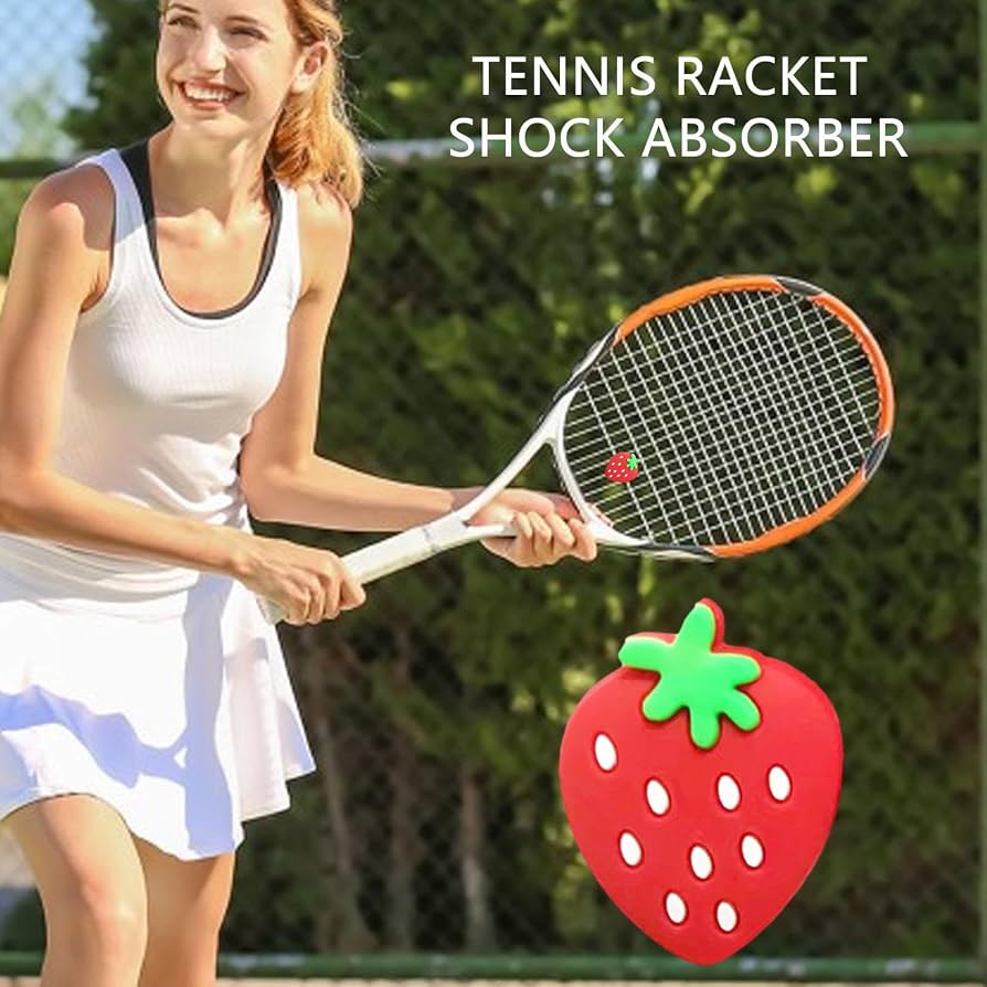10 Amortisseurs Silicone En Cœur Pour Raquette Tennis - Réduction Vibrations