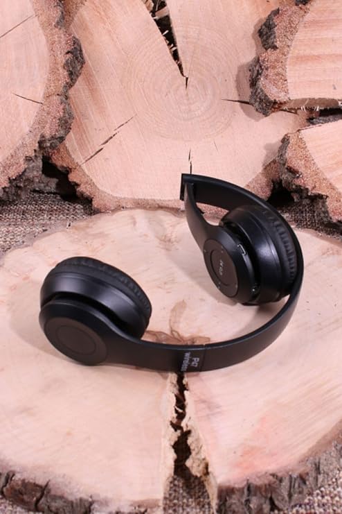 Teknosepetim Bluetooth Katlanabilir Kablosuz Kart Girişli Radyolu Kulaklık P47 Siyah